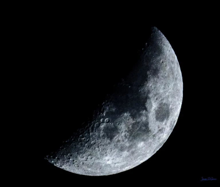 Dettagli della Luna Crescente Notturna